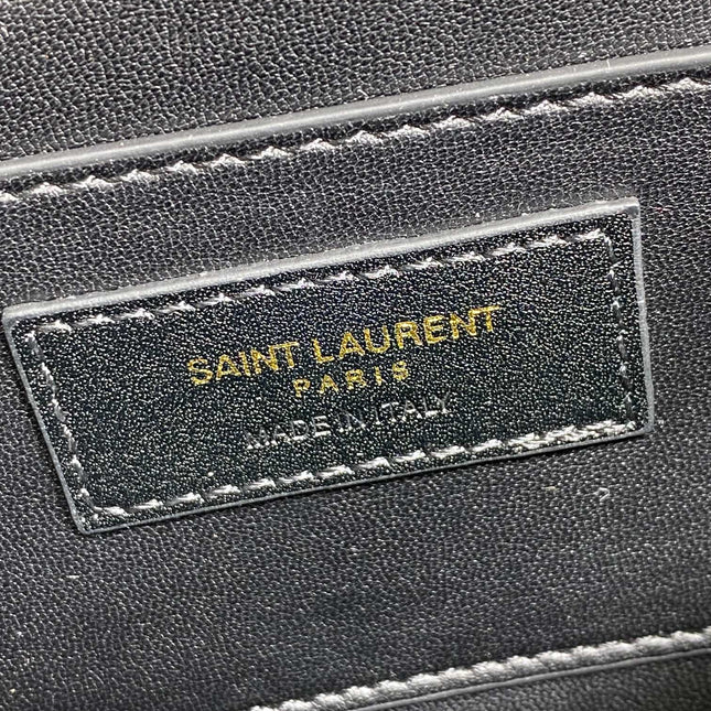 SOLFERINO SMALL SATCHEL 19 IN BLACK CALFSKIN GOLD HARDWARE