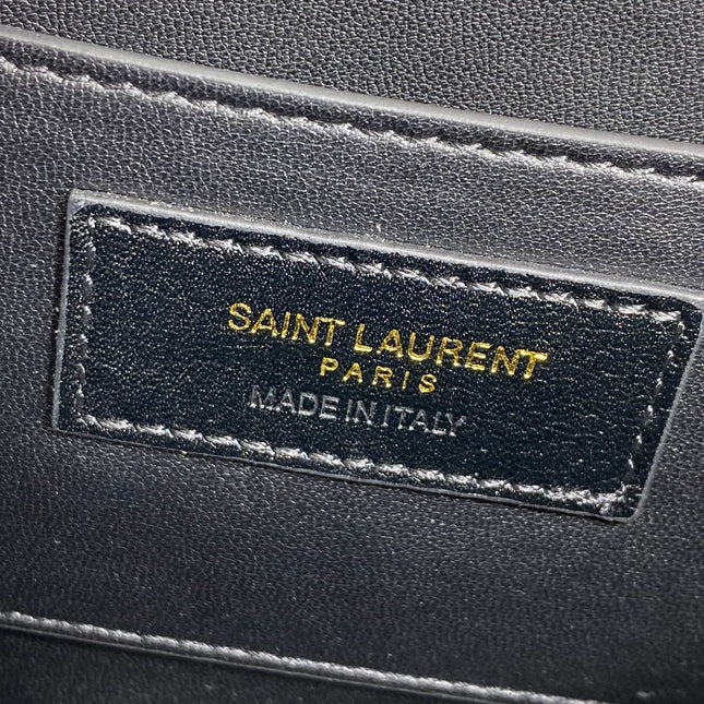 SOLFERINO SMALL SATCHEL 19 IN DARK GREY CALFSKIN GOLD HARDWARE