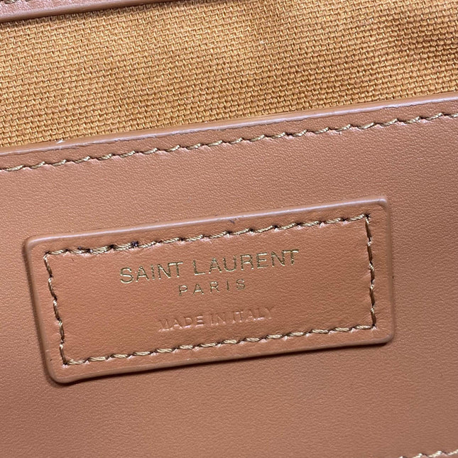 SOLFERINO MEDIUM CROSSBODY BAG 23 IN BEIGE MIX BROWN RAFFIA