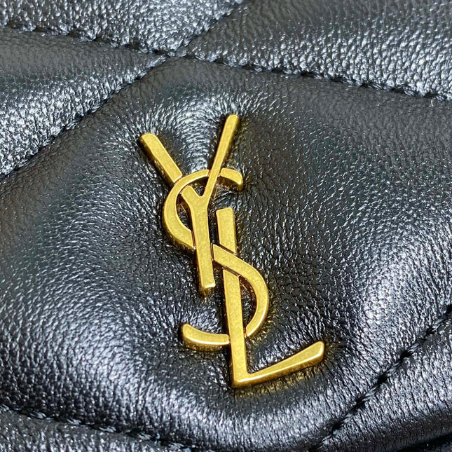 SADE HOBO 21 IN BLACK LAMBSKIN GOLD HARDWARE