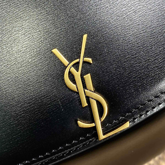 VOLTAIRE TOP HANDLE IN BOX 21 IN BLACK CALFSKIN GOLD HARDWARE