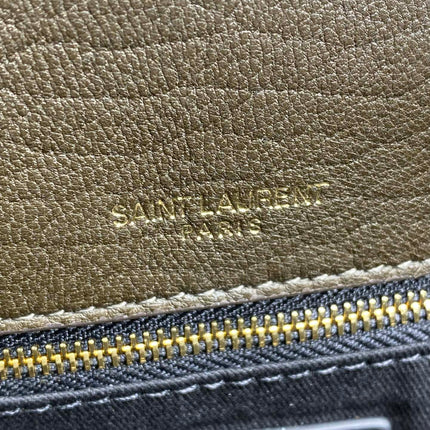 CALYPSO 36 CHAIN BAG IN DARK GREEN LAMBSKIN