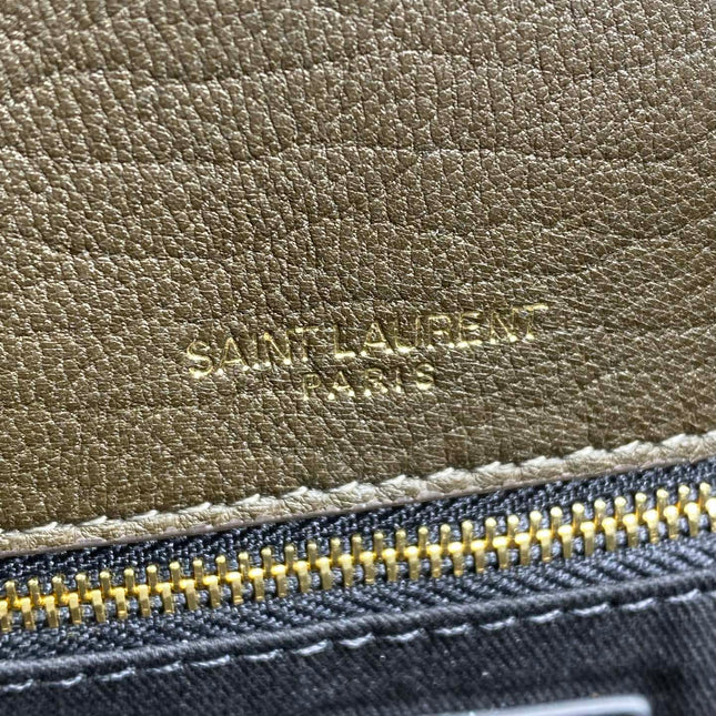 CALYPSO 36 CHAIN BAG IN DARK GREEN LAMBSKIN
