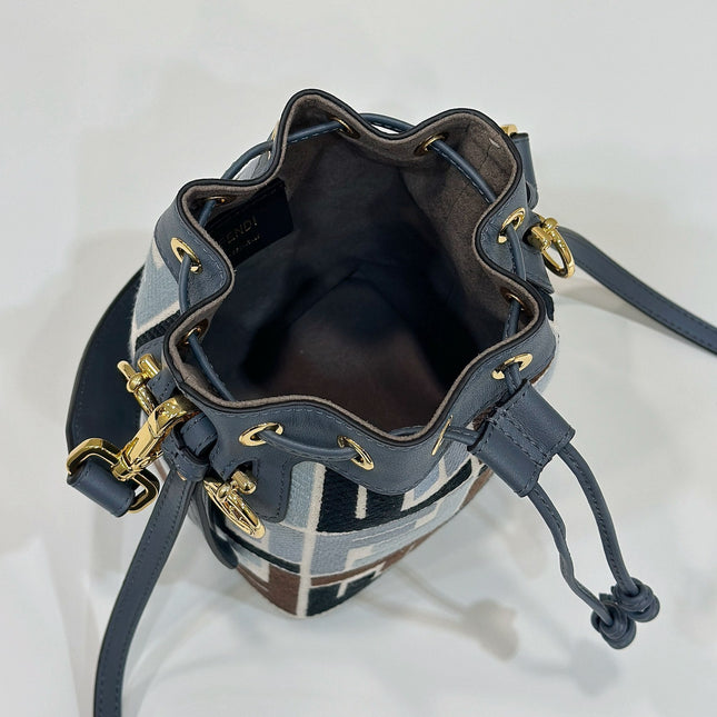 MON TRESOR 18 IN COLORFUL CANVAS WITH FF MOTIF EMBROIDERED