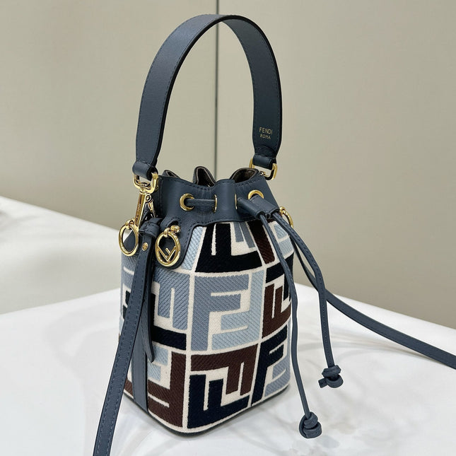 MON TRESOR 18 IN COLORFUL CANVAS WITH FF MOTIF EMBROIDERED