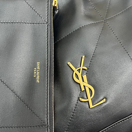 JAMIE POCHON 38 IN BLACK LAMBSKIN GOLD HARDWARE