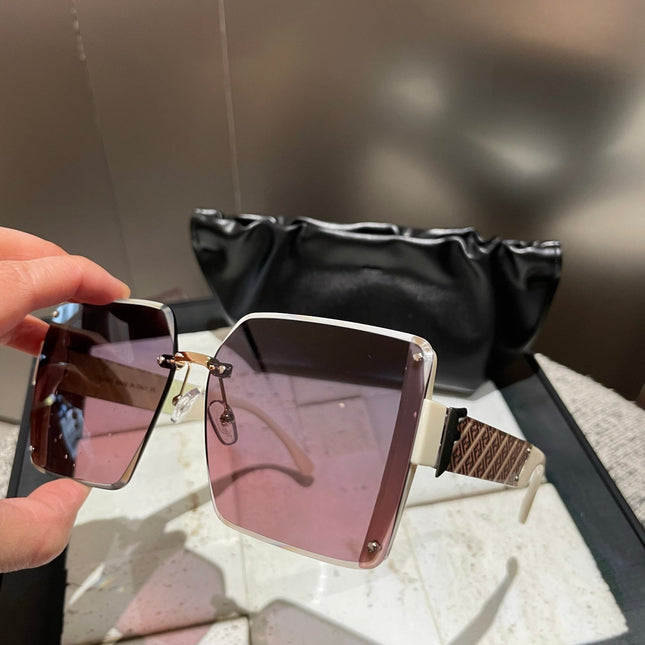 OVERSIZED FF DIAMONDS SQUARE FRAME SUNGLASSES 518548 IN ACETATE