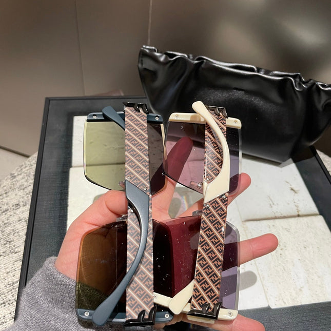 OVERSIZED FF DIAMONDS SQUARE FRAME SUNGLASSES 518548 IN ACETATE
