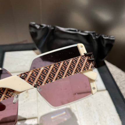 OVERSIZED FF DIAMONDS SQUARE FRAME SUNGLASSES 518548 IN ACETATE