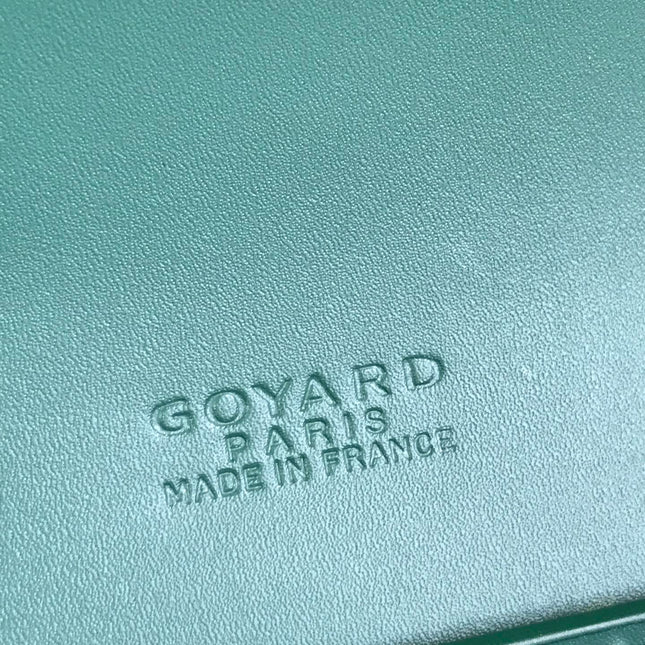 DUCHESSE MARIE-CAROLINE BAG 25 IN GREEN GOYARDINE CANVAS AND SMOOTH CALFSKIN