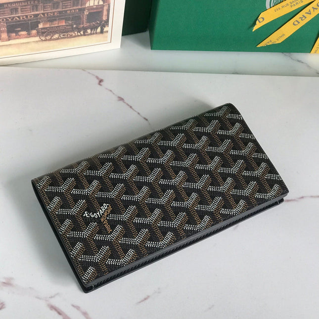 RICHELIEU WALLET 19 IN BLACK GOYARDINE CANVAS