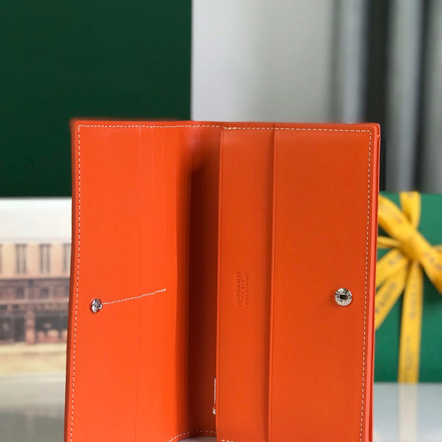 RICHELIEU WALLET 19 IN ORANGE GOYARDINE CANVAS