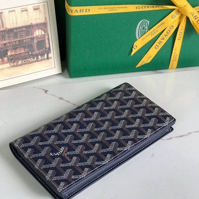 RICHELIEU WALLET 19 IN NAVY BLUE GOYARDINE CANVAS