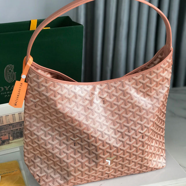 HOBO BOHÈME 42 IN MANHATTAN PINK GOYARDINE CANVAS AND LAMBSKIN