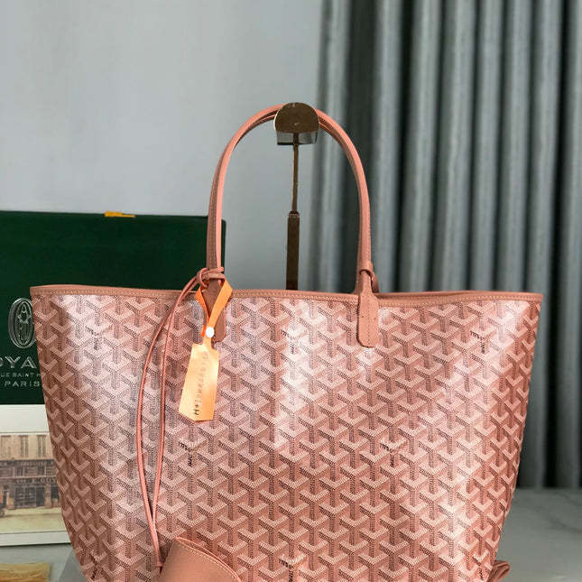 SAINT LOUIS PM 34 IN MANHATTAN PINK GOYARDINE CANVAS AND CALFSKIN