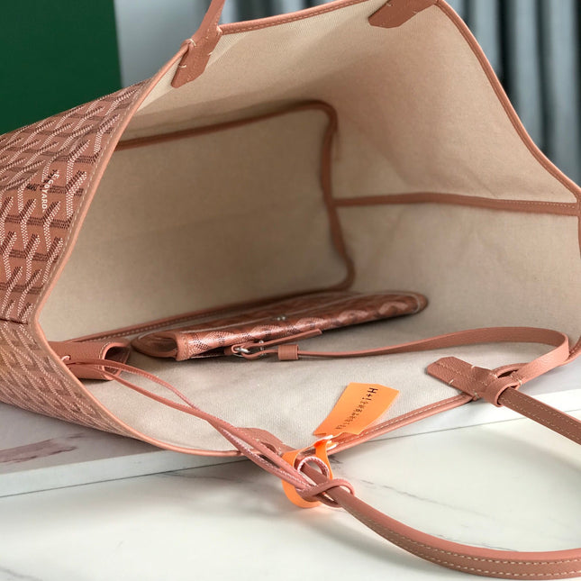 SAINT LOUIS PM 34 IN MANHATTAN PINK GOYARDINE CANVAS AND CALFSKIN