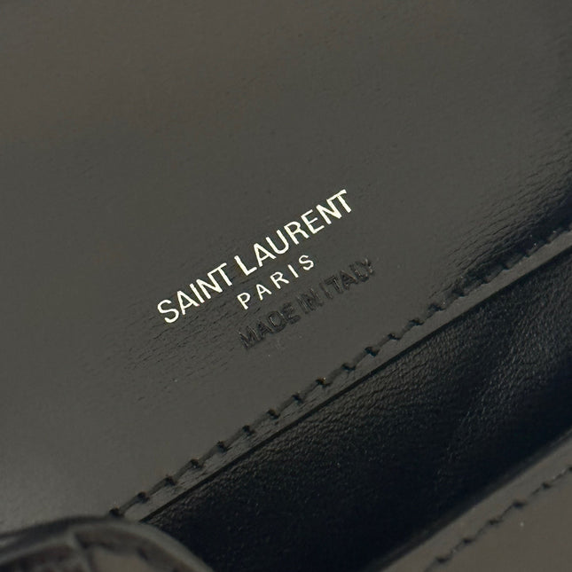 SOLFERINO 18 BLACK CALFSKIN PHONE BAG
