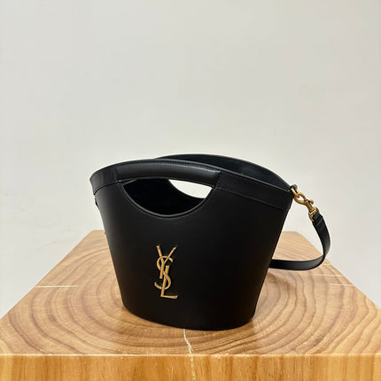 MINI 29 BLACK SOLF CALFSKIN BASKET BAG