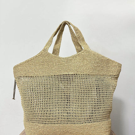 RAFFIA ICARE 55 BEIGE BROWN STRAW