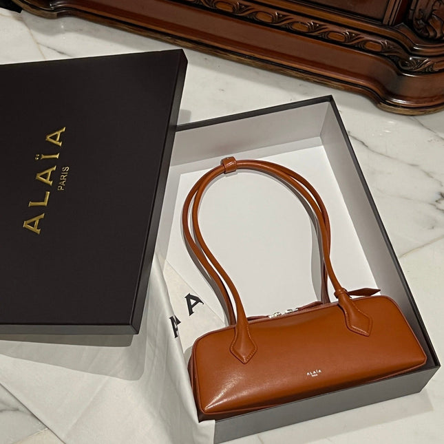 LE TECKEL MEDIUM BAG 33 IN BRONZE ORANGE GOATSKIN