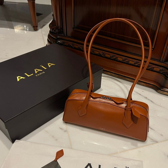 LE TECKEL MEDIUM BAG 33 IN BRONZE ORANGE GOATSKIN