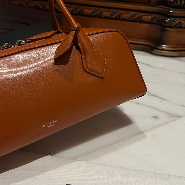 LE TECKEL MEDIUM BAG 33 IN BRONZE ORANGE GOATSKIN