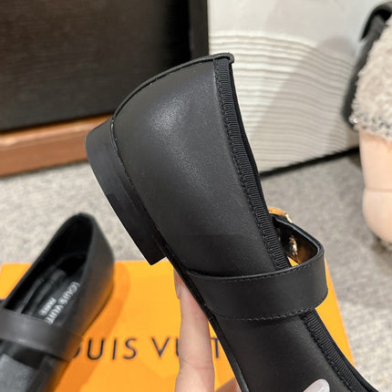 MARY JANE SHOES IN BLACK SHEEPSKIN