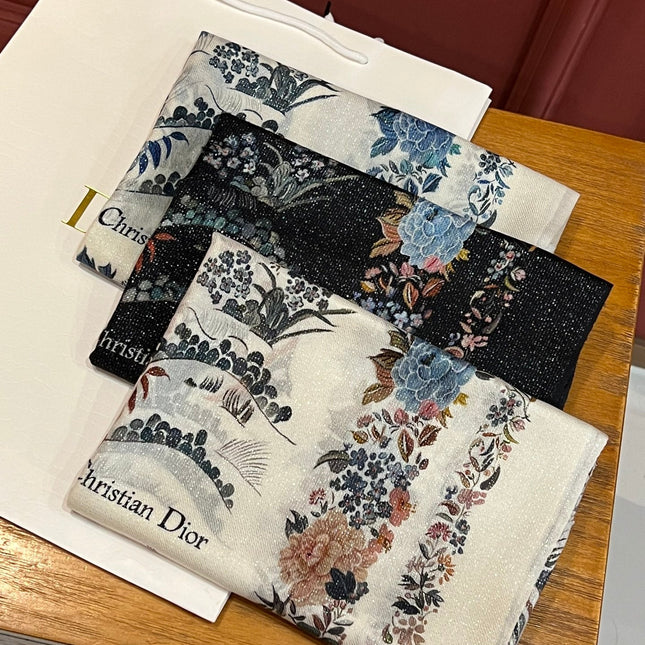 SCARF 200 CM IN WHITE MIX COLORFUL CASHMERE 413823