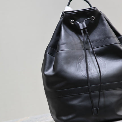 RIVE GAUCHE BACKPACK 49 IN BLACK CALFSKIN