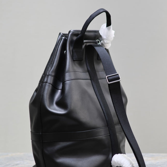 RIVE GAUCHE BACKPACK 49 IN BLACK CALFSKIN