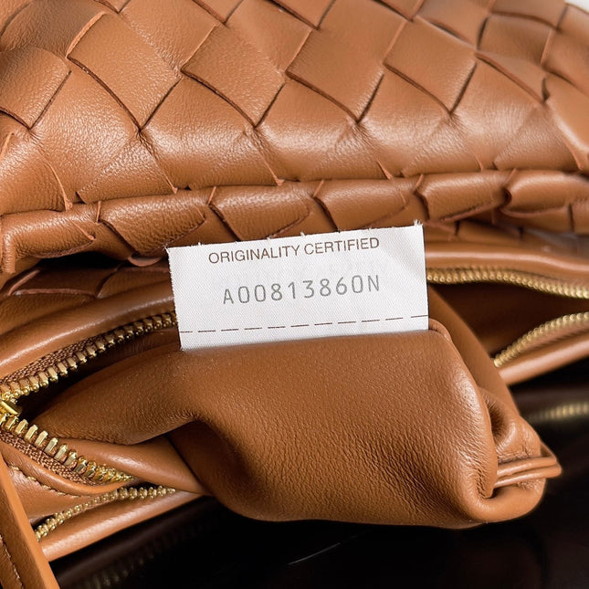 MEDIUM GEMELLI SHOULDER BAG 36 IN BROWN LAMBSKIN