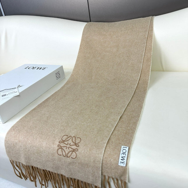SCARF 180 CM IN CAMEL BEIGE CASHMERE 383863