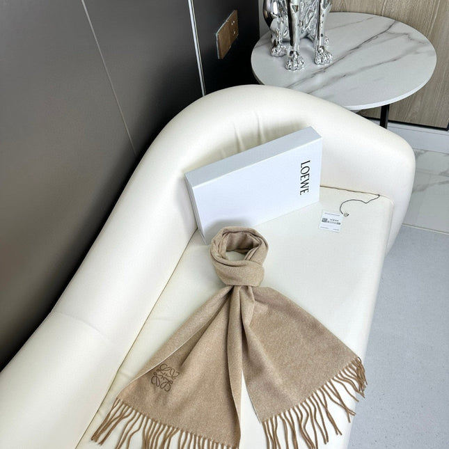SCARF 180 CM IN CAMEL BEIGE CASHMERE 383863