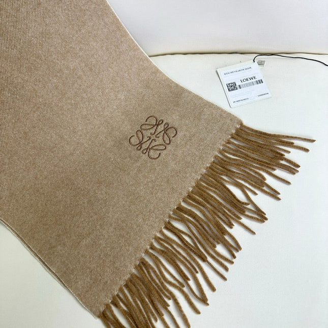 SCARF 180 CM IN CAMEL BEIGE CASHMERE 383863
