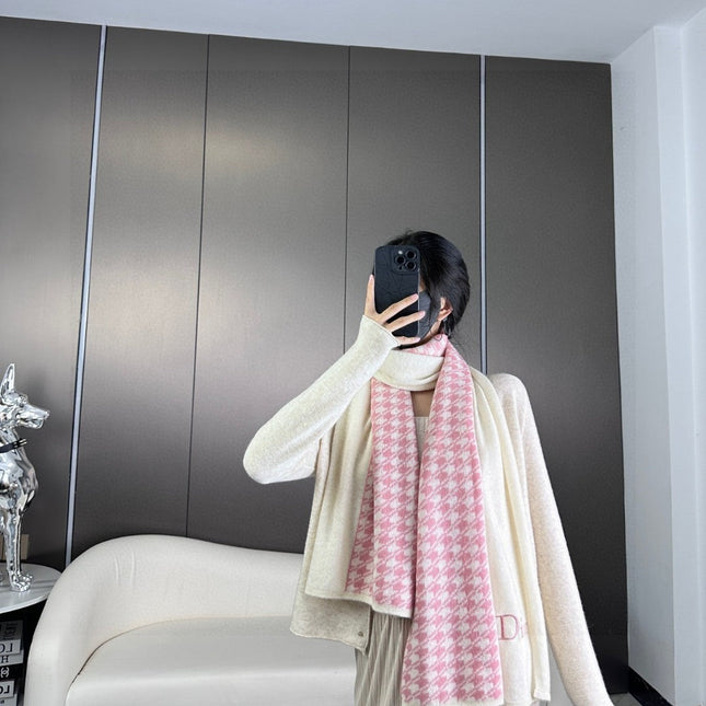 SCARF 190 CM IN BABY PINK MIX BEIGE CARO CASHMERE 388126