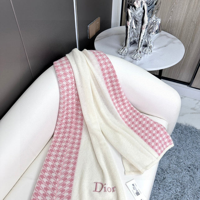 SCARF 190 CM IN BABY PINK MIX BEIGE CARO CASHMERE 388126