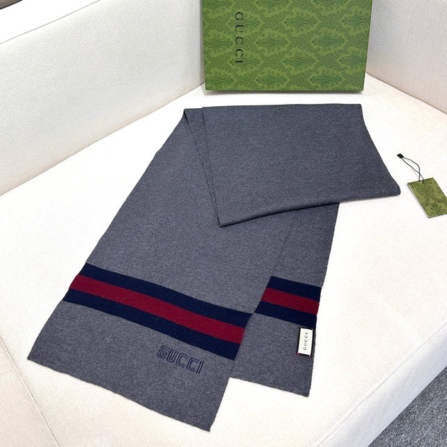 SCARF 180 CM IN SHARK GRAY CASHMERE 398451