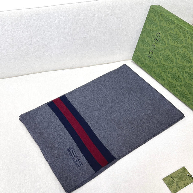 SCARF 180 CM IN SHARK GRAY CASHMERE 398451