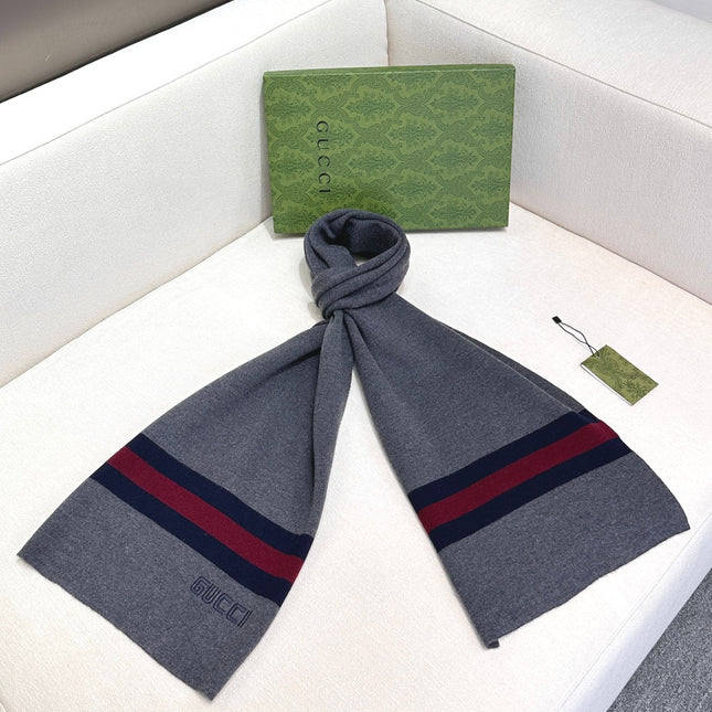 SCARF 180 CM IN SHARK GRAY CASHMERE 398451