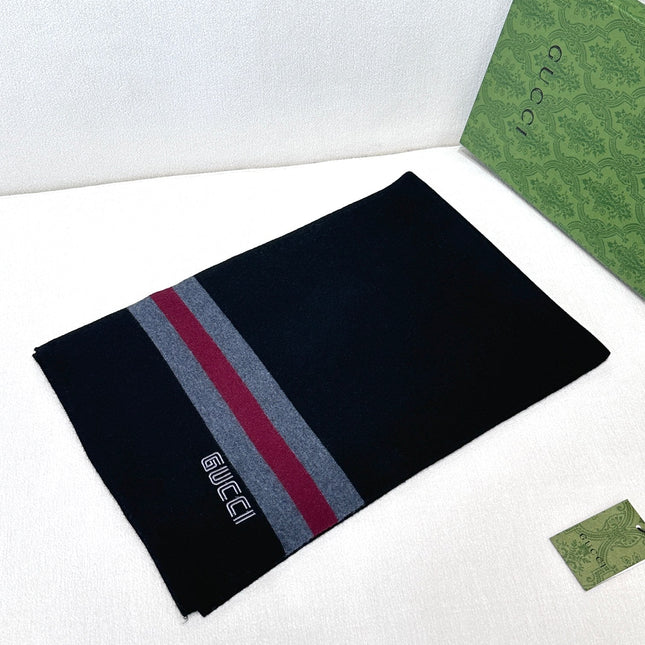 SCARF 180 CM IN BLACK CASHMERE 398453