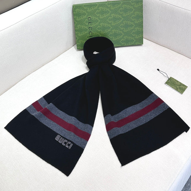 SCARF 180 CM IN BLACK CASHMERE 398453
