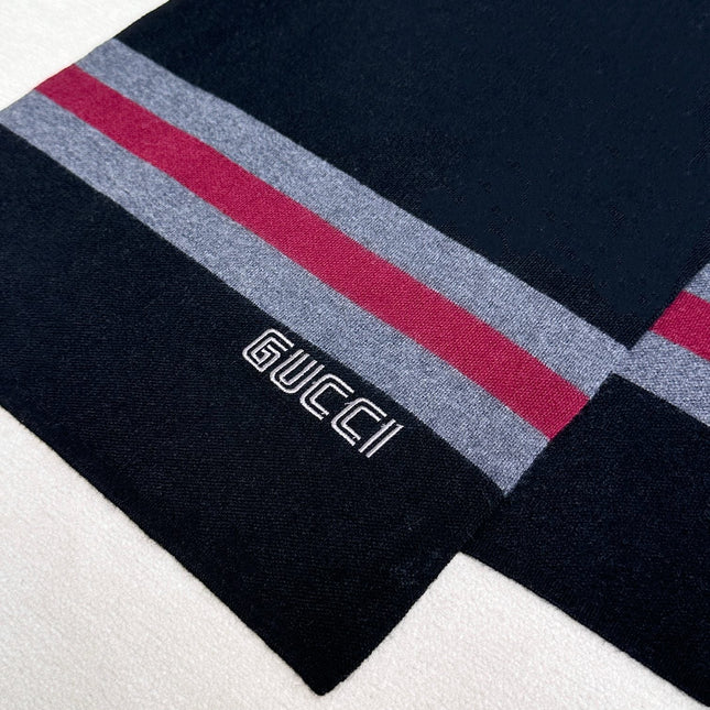 SCARF 180 CM IN BLACK CASHMERE 398453