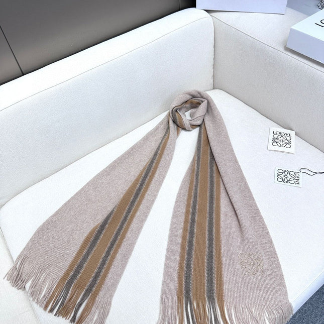 SCARF 180 CM IN ALMOND BEIGE CASHMERE 410158