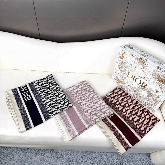 MONOGRAM SQUARE SCARF 140 CM IN COLORFUL CASHMERE AND SILK 413741
