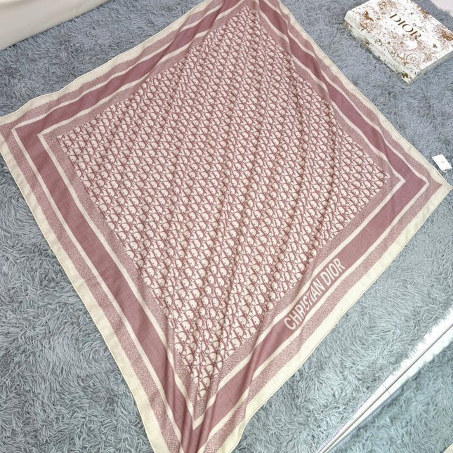 MONOGRAM SQUARE SCARF 140 CM IN COLORFUL CASHMERE AND SILK 413743