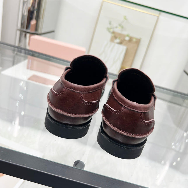 PENNY LOAFERS IN DARK BROWN CALFSKIN