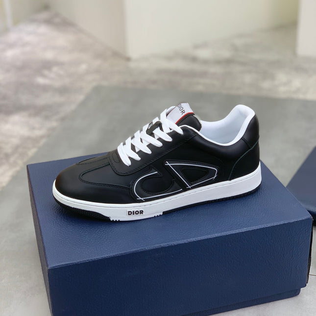 CD HOMME SNEAKERS BLACK CALFSKIN