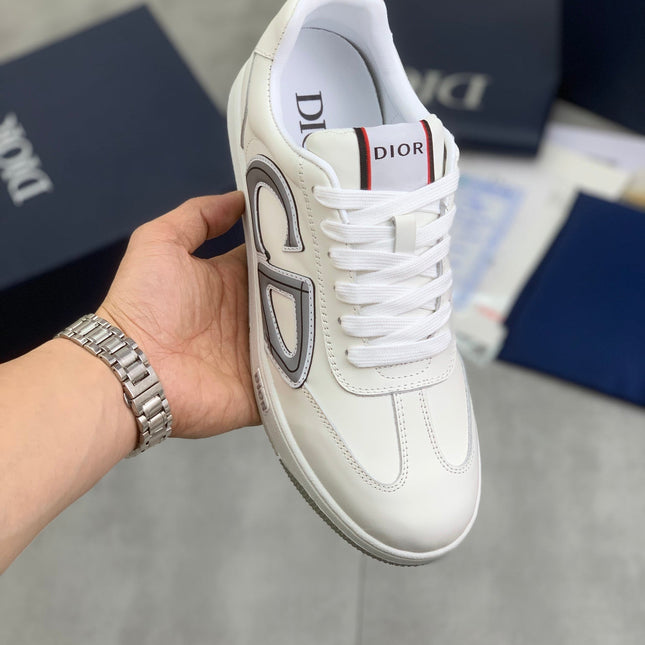 CD HOMME SNEAKERS WHITE CALFSKIN