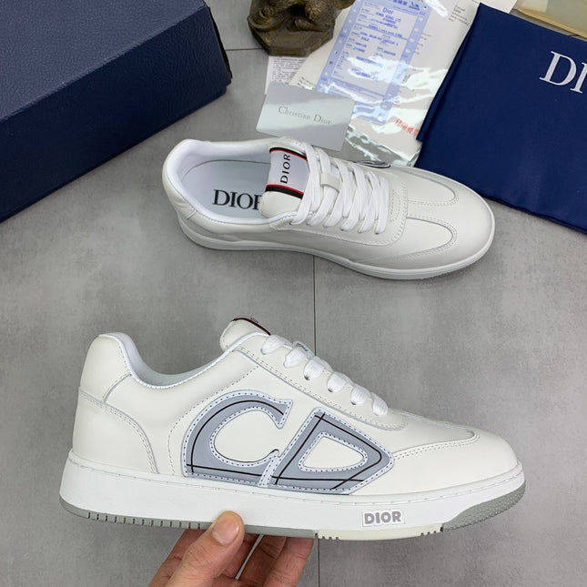 CD HOMME SNEAKERS WHITE CALFSKIN