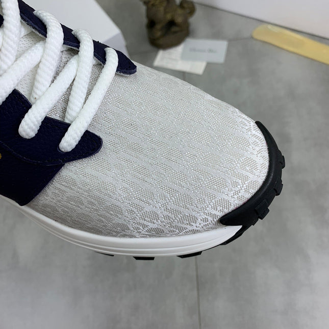 CD B24 SNEAKER IVORY AND NAVY FABRIC